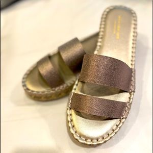 Marc New York- sandals size 9.5; Pewter color